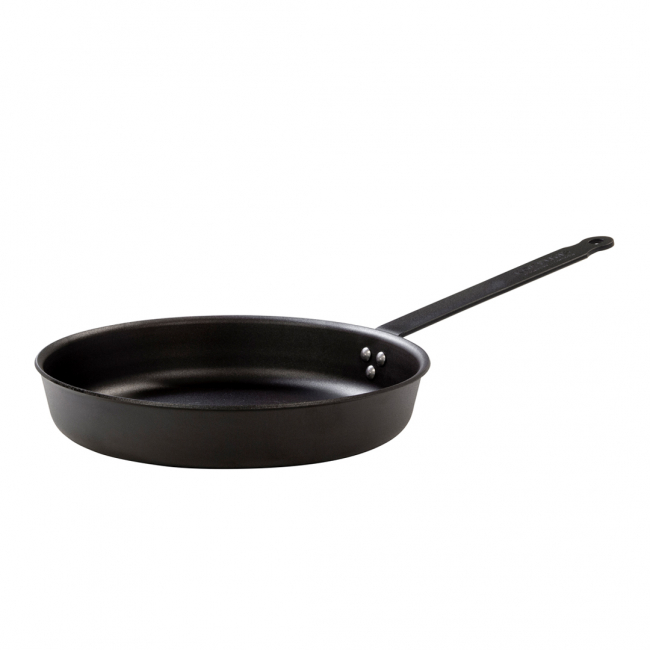 Kockums Stekpanna, kolstål ø28 cm