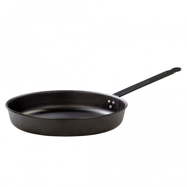 Kockums Stekpanna, kolstål ø30 cm