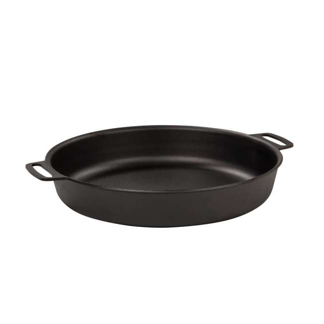 Kockums Stekpanna/Pajform, kolstål, ø28 cm